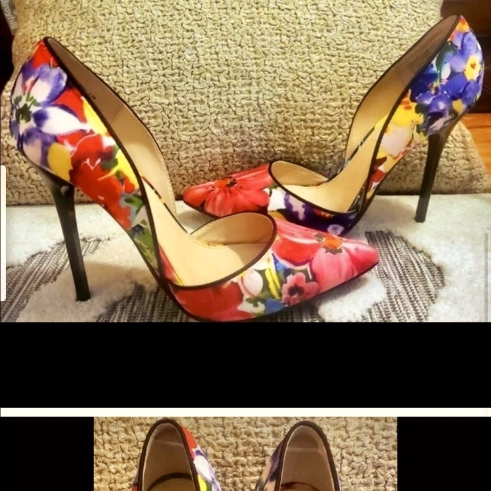 Steve Madden Varsity D'Orsay Floral pumps size 8.5